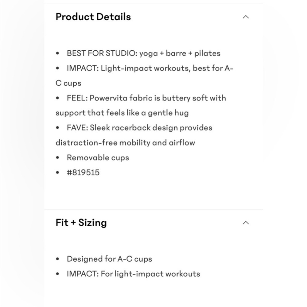 NWT-Athleta Vital Bra, Medium A-C - Picture 4 of 5